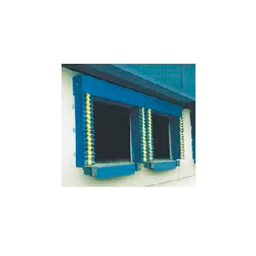 Chalfant Blue Dock Door Seal Model 130 Heavy Duty 40 Ounce 8'W x 10'H with HD Wear Pleats