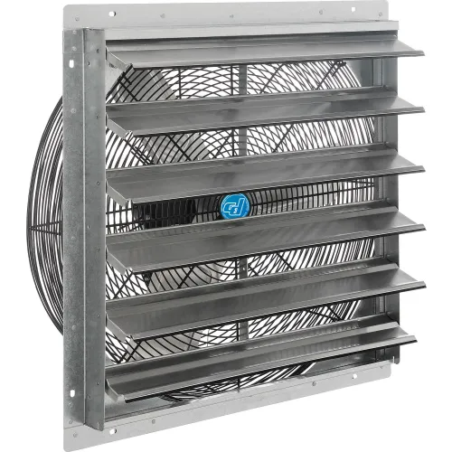 Continental Dynamics® Direct Drive 24" Exhaust Fan w/ Shutter, 1 Speed, 7000 CFM, 1/4HP, 1Phase
