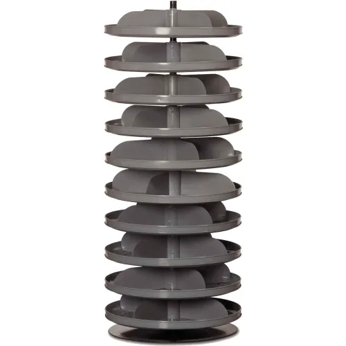 Durham 17" Diameter Rotabin® Revolving Parts Storage Shelving Center 1110-95 - 10 Shelves
