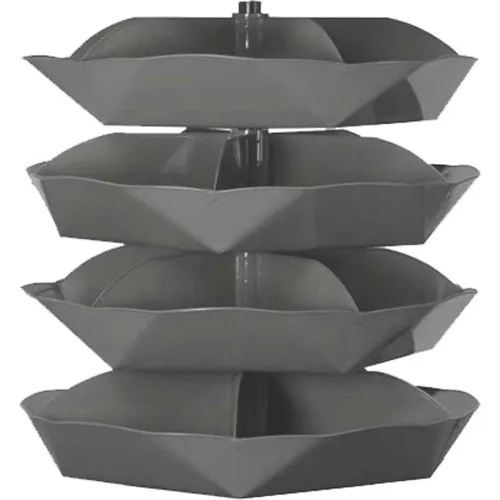 Durham 44" Diameter Rotabin® Revolving Parts Storage Shelving Center 1504-95 - 4 Shelves