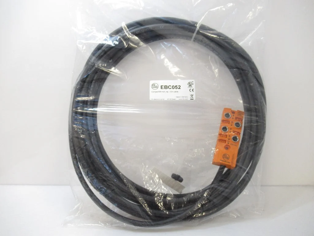 EBC052 Ifm Electronic Splitter Box Compact M8 4ch/4p 10m Cable