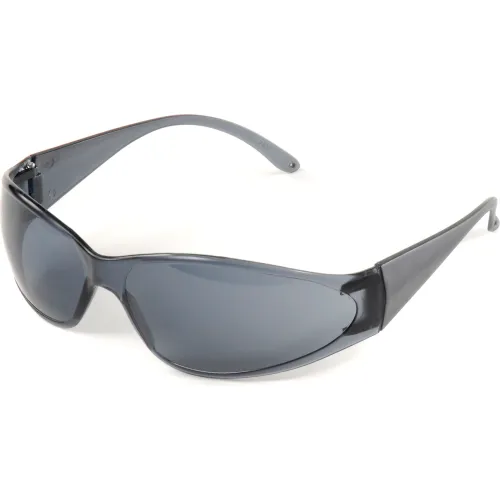 ERB® Boas® Eyewear Protection Safety Glasses, Gray Lens, Black Frame