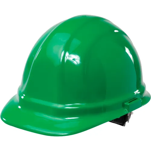 ERB® Omega II® Hard Hat, 6-Point Mega Ratchet® Suspension, Green