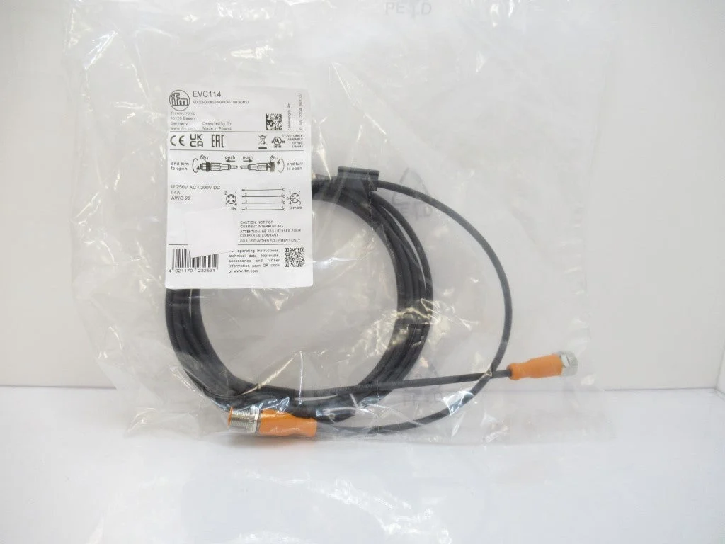 EVC114 Ifm Electronic VDOGH040MSS0004H04STGH040MSS Connection Cable
