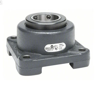 Flange (Type E): 4-Bolt: Set Screw Collar: 4 ID