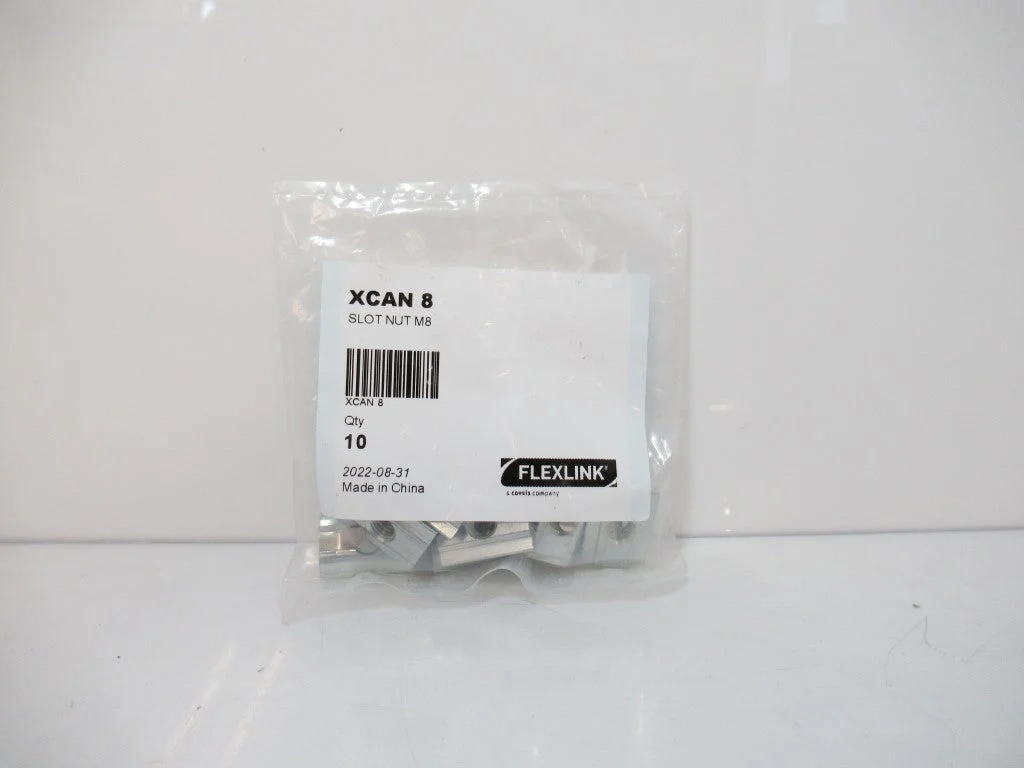 Flexlink XCAN 8 T-Slot Nut M8, Sold Per Pack Of 10