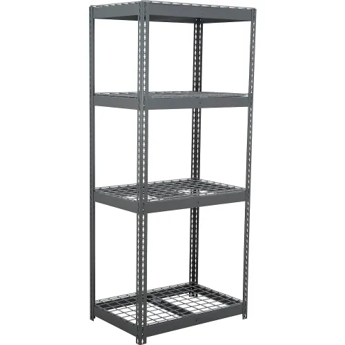 Global Industrial 4 Shelf, Heavy Duty Boltless Shelving Starter, 48"W x 18"D x 60"H, Wire Deck