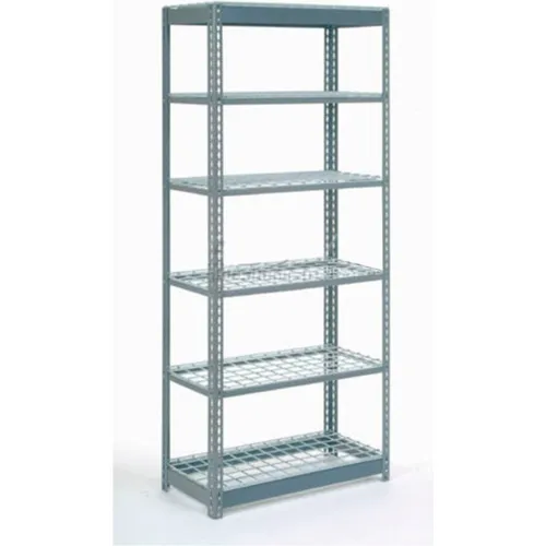 Global Industrial 6 Shelf, Commercial Duty Boltless Shelving, Starter, 48"W x 24"D x 60"H, No Deck