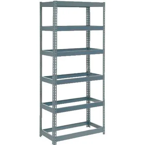 Global Industrial 6 Shelf, Heavy Duty Boltless Shelving, Starter, 36"W x 12"D x 60"H, No Deck