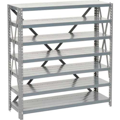 Global Industrial™ 7 Shelf, Open Steel Shelving, 36"W x 12"D x 39"H, Starter, 20 GA, Gray