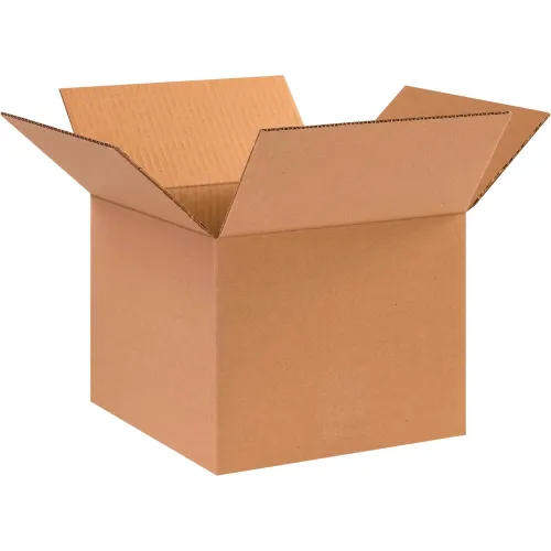 Global Industrial™ Cardboard Corrugated Boxes, 10"L x 10"W x 8"H, Kraft - Pkg Qty 25