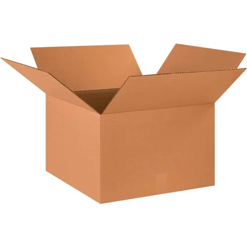 Global Industrial™ Cardboard Corrugated Boxes, 18"L x 18"W x 12"H, Kraft - Pkg Qty 20