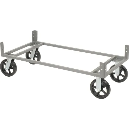 Global Industrial™ Dolly Base Without Casters, 48"W x 24"D, Gray