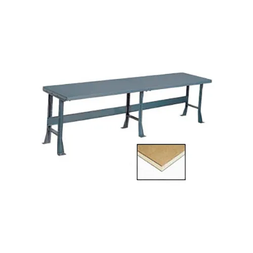 Global Industrial™ Production Workbench w/ Shop Top Square Edge, 96"W x 30"D, Gray