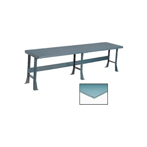Global Industrial™ Production Workbench w/ Steel Square Edge Top, 96"W x 36"D, Gray