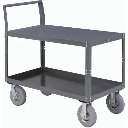 Global Industrial™ Service Cart w/2 Shelves, 1200 lb. Capacity, 48"L x 30"W x 31"H, Gray