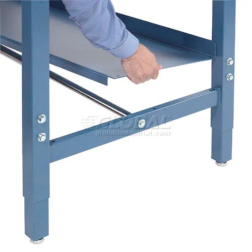Global Industrial™ Steel Lower Shelf, 60"W x 15"D, Blue