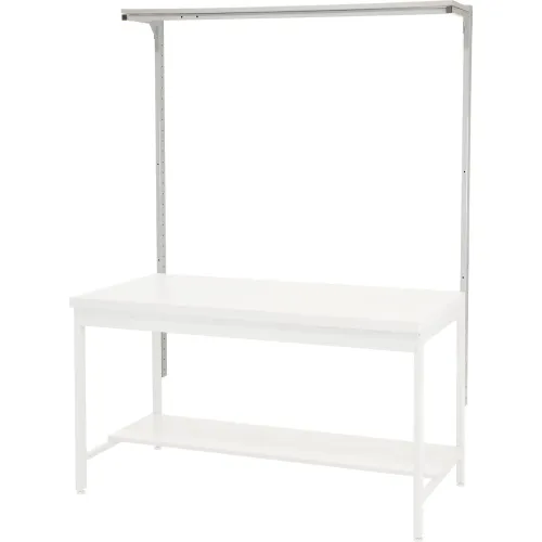 Global Industrial™ Uprights W/ Laminate Square Edge, 72"W, Gray