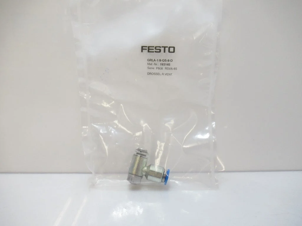 GRLA-1/8-QS-8-D 193145 Festo One-Way Flow Control Valve