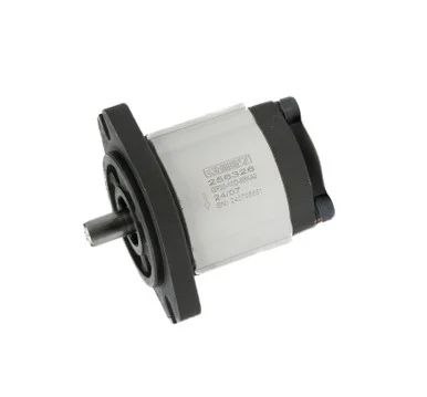 Group 2 Hydraulic Gear Pump: 0.73 CID (12cc), 5/8" Key Shaft, SAE A 2-bolt Mount, SAE 12/10 Ports, CW Rotation
