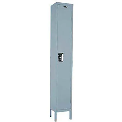 Hallowell® 1-Tier 1 Door Maintenance-Free Quiet Locker, 18"Wx18"Dx72"H, Dark Gray, Unassembled