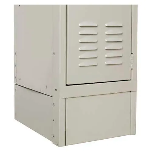 Hallowell KCFB15PT Steel Locker Accessory - Closed Front Base 15"W x 6"H - Tan