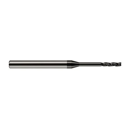 Harvey Tool 10040 | 0.040" Diameter x 1/8" Shank x 0.200" LOC x 2.500" OAL 3 Flute Amorphous Diamond Coated Carbide Square End Mill