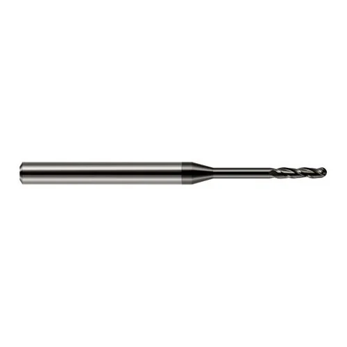 Harvey Tool 10215 | 1/64" Diameter x 0.0750" LOC x 1/8" Shank x 2-1/2" OAL Amorphous Diamond Coated Carbide Miniature Ball Deburring End Mill