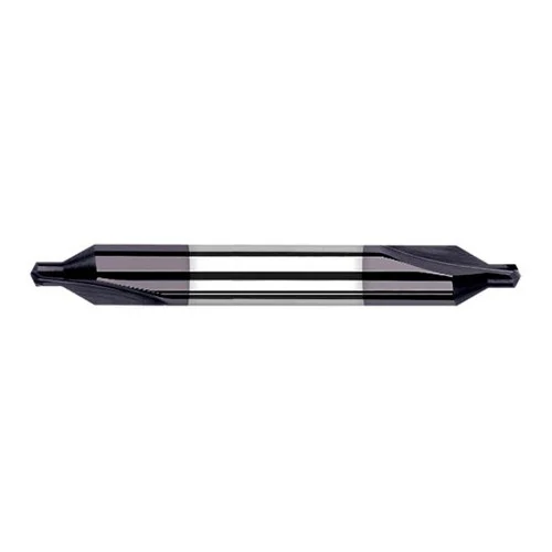 Harvey Tool 17940-C3 | #2 90 Degree Included Angle x 3/16" Body Diameter x 2" OAL Double End AlTiN Coated Carbide Combination Drill & Countersink