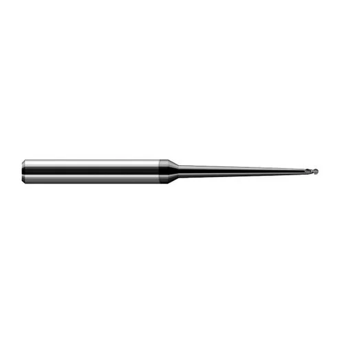 Harvey Tool 18910-C4 | 5/32" Diameter x 0.2340" LOC x 1/4" Shank x 4" OAL Amorphous Diamond Coated Carbide Miniature Ball Deburring End Mill