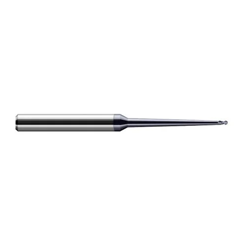 Harvey Tool 18916-C6 | 1/4" Diameter x 0.3750" LOC x 3/8" Shank x 4" OAL AlTiN Nano Coated Carbide Miniature Ball Deburring End Mill