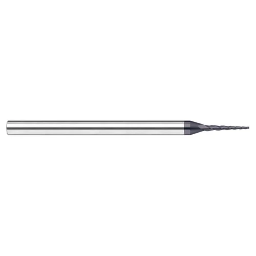 Harvey Tool 20745-C6 | 0.0450" Cutter Diameter x 0.4500" LOC 3 Flute AlTiN Nano Coated Tapered End Mill