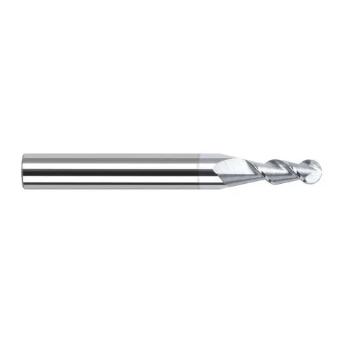 Harvey Tool 27905-C8 | 0.1180" Diameter x 1/8" Shank x 0.3540" LOC x 1-1/2" OAL 2FL TiB2 Coated Carbide Ball End Mill