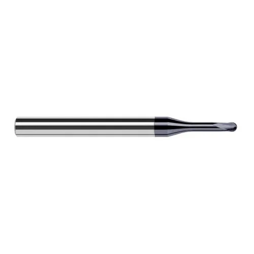 Harvey Tool 31439-C6 | 0.0390" Diameter x 1/4" Shank x 1/32" LOC x 2-1/2" OAL 2FL AlTiN Nano Coated Carbide Ball End Mill