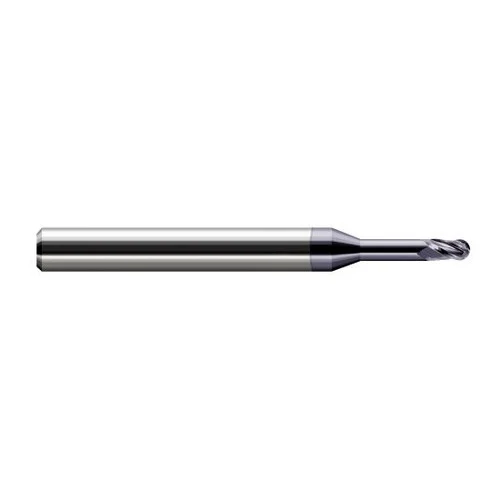 Harvey Tool 33465-C3 | 0.0650" Diameter x 0.0970" LOC x 1/8" Shank x 2-1/2" OAL AlTiN Coated Carbide Miniature Ball Deburring End Mill