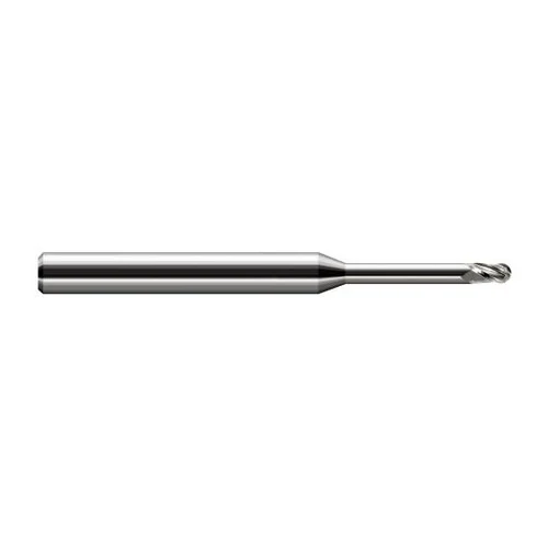 Harvey Tool 34225 | 0.0250" Diameter x 0.0370" LOC x 1/8" Shank x 2-1/2" OAL Uncoated Carbide Miniature Ball Deburring End Mill