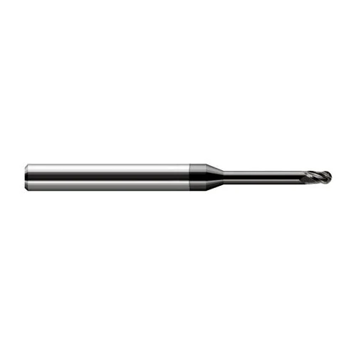 Harvey Tool 34278-C4 | 5/64" Diameter x 0.1170" LOC x 1/8" Shank x 2-1/2" OAL Amorphous Diamond Coated Carbide Miniature Ball Deburring End Mill