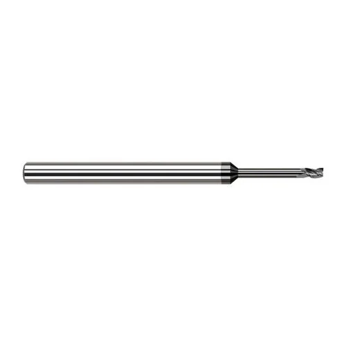 Harvey Tool 34635-C4 | 0.90mm Diameter x 1/8" Shank x 0.053" LOC x 2-1/2" OAL 3 Flute Amorphous Diamond Coated Carbide Square End Mill