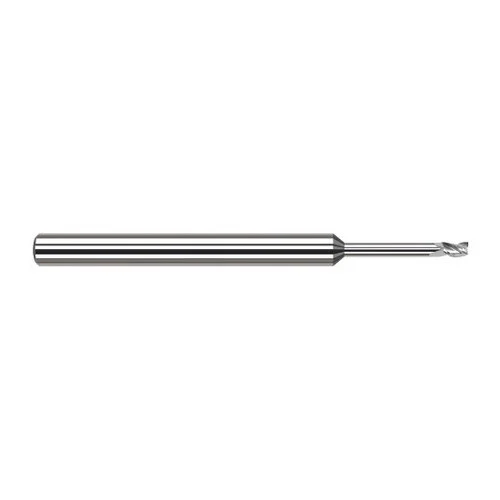 Harvey Tool 34640 | 0.040" Diameter x 1/8" Shank x 0.060" LOC x 2.500" OAL 3 Flute Uncoated Carbide Square End Mill