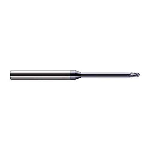 Harvey Tool 35615-C3 | 1/64" Diameter x 0.0220" LOC x 1/8" Shank x 2-1/2" OAL AlTiN Coated Carbide Miniature Ball Deburring End Mill