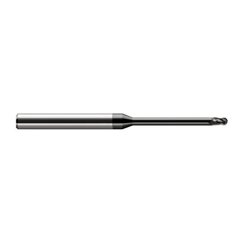 Harvey Tool 35635-C4 | 0.0350" Diameter x 0.0520" LOC x 1/8" Shank x 2-1/2" OAL Amorphous Diamond Coated Carbide Miniature Ball Deburring End Mill