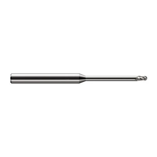 Harvey Tool 35678 | 5/64" Diameter x 0.1170" LOC x 1/8" Shank x 2-1/2" OAL Uncoated Carbide Miniature Ball Deburring End Mill