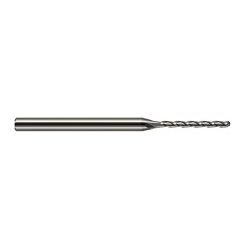 Harvey Tool 36031 | 1/32" Diameter x 0.4700" LOC x 1/8" Shank x 2-1/2" OAL Uncoated Carbide Miniature Ball Deburring End Mill