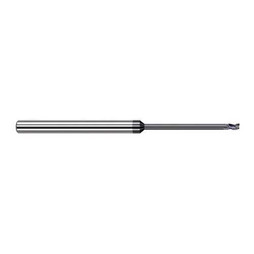 Harvey Tool 48931-C3 | 1/32" Diameter x 1/8" Shank x 0.046" LOC x 2-1/2" OAL x 3 Flute AlTiN Coated Carbide Square End Mill
