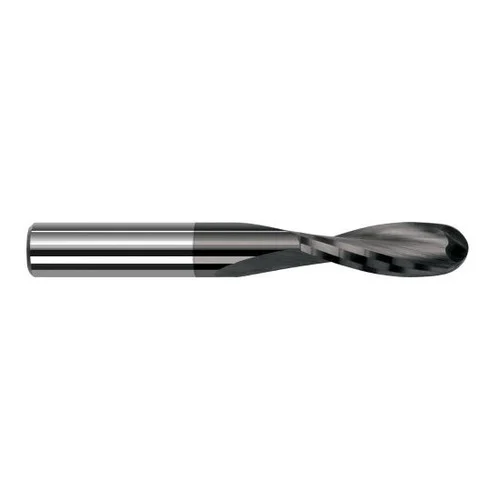 Harvey Tool 49608-C4 | 1/8" Diameter x 1/8" Shank x 3/8" LOC x 1-1/2" OAL 2FL Amorphous Diamond Coated Carbide Ball End Mill