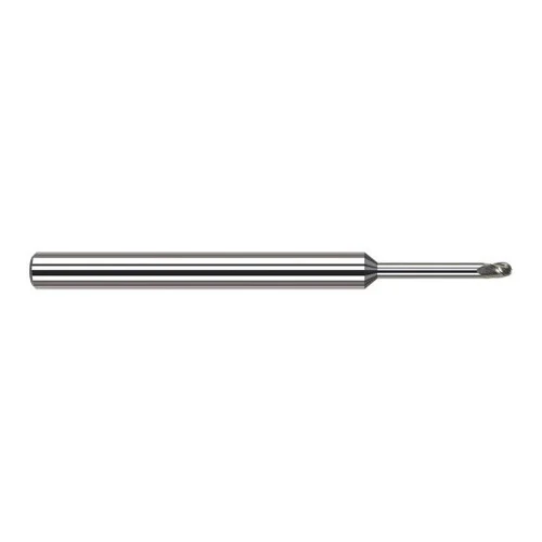 Harvey Tool 54431 | 1/32" Diameter x 1/8" Shank x 0.0460" LOC x 2-1/2" OAL 3FL Uncoated Carbide Ball End Mill