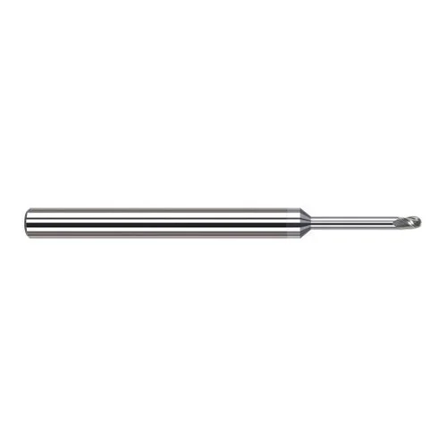 Harvey Tool 54510-C8 | 5/32" Diameter x 3/16" Shank x 15/64" LOC x 3" OAL 3FL TiB2 Coated Carbide Ball End Mill