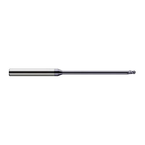 Harvey Tool 59493-C3 | 3/32" Diameter x 0.1390" LOC x 1/8" Shank x 4" OAL AlTiN Coated Carbide Miniature Ball Deburring End Mill