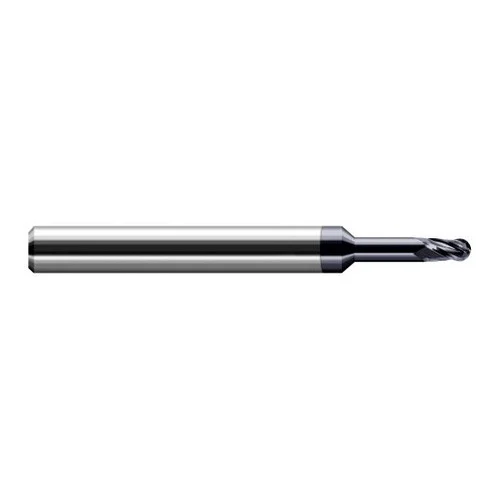 Harvey Tool 64278-C3 | 5/64" Diameter x 1/8" Shank x 0.1170" LOC x 2-1/2" OAL 4FL AlTiN Coated Carbide Ball End Mill