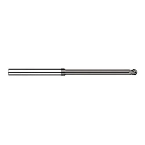 Harvey Tool 65247 | 3/64" Diameter x 1/8" Shank x 0.0710" LOC x 2-1/2" OAL 4FL CVD Diamond Coated Carbide Ball End Mill